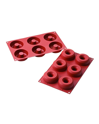 Moule silicone 6 donuts