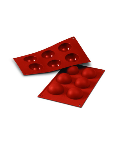 Moule silicone 6 demi-sphères