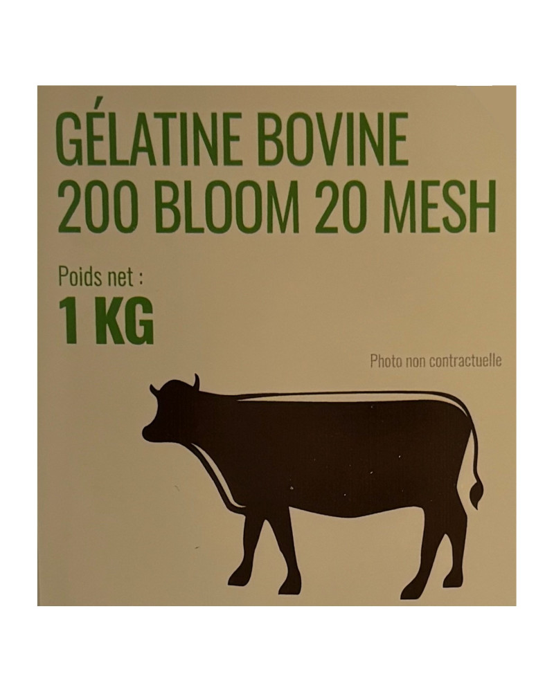 Gélatine bovine en poudre